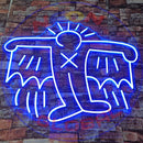 Keith Haring Flying Devil Neon,Neon Sign, custom neon, led light, led neon light, led neon sign, home decor neon, wedding neon sign, party neon light , Business logo Neon Sign, cool lamp light, custom name neon sign, Custom Led Light, bedroom neon sign,
