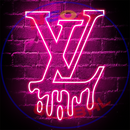 Monogram Dripping Neon,Neon Sign, custom neon, led light, led neon light, led neon sign, home decor neon, wedding neon sign, party neon light , Business logo Neon Sign, cool lamp light, custom name neon sign, Custom Led Light, bedroom neon sign,