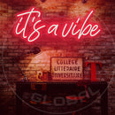 It's A Vibe Neon Sign，Neon Sign, custom neon, led light, led neon light, led neon sign, home decor neon, wedding neon sign, party neon light , Business logo Neon Sign, cool lamp light, custom name neon sign, Custom Led Light, bedroom neon sign,
