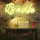 It's A Vibe Neon Sign，Neon Sign, custom neon, led light, led neon light, led neon sign, home decor neon, wedding neon sign, party neon light , Business logo Neon Sign, cool lamp light, custom name neon sign, Custom Led Light, bedroom neon sign,