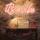 It's A Vibe Neon Sign，Neon Sign, custom neon, led light, led neon light, led neon sign, home decor neon, wedding neon sign, party neon light , Business logo Neon Sign, cool lamp light, custom name neon sign, Custom Led Light, bedroom neon sign,