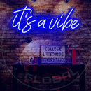 It's A Vibe Neon Sign，Neon Sign, custom neon, led light, led neon light, led neon sign, home decor neon, wedding neon sign, party neon light , Business logo Neon Sign, cool lamp light, custom name neon sign, Custom Led Light, bedroom neon sign,
