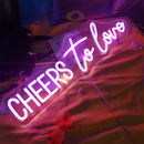 Cheers To Love Neon Sign,Neon Sign, custom neon , led light, led neon light, led neon sign, home decor art, wedding decor , party neon light , Business Neon Sign, cool lamp light, custom name neon sign, Custom Led Light