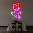 Keith Haring Neon Sign,Neon Sign, custom neon, led light, led neon light, led neon sign, home decor neon, wedding neon sign, party neon light , Business logo Neon Sign, cool lamp light, custom name neon sign, Custom Led Light, bedroom neon sign,