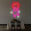 Keith Haring Neon Sign,Neon Sign, custom neon, led light, led neon light, led neon sign, home decor neon, wedding neon sign, party neon light , Business logo Neon Sign, cool lamp light, custom name neon sign, Custom Led Light, bedroom neon sign,