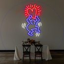 Keith Haring Neon Sign,Neon Sign, custom neon, led light, led neon light, led neon sign, home decor neon, wedding neon sign, party neon light , Business logo Neon Sign, cool lamp light, custom name neon sign, Custom Led Light, bedroom neon sign, 