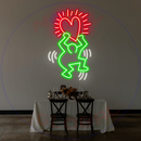 Keith Haring Neon Sign,Neon Sign, custom neon, led light, led neon light, led neon sign, home decor neon, wedding neon sign, party neon light , Business logo Neon Sign, cool lamp light, custom name neon sign, Custom Led Light, bedroom neon sign,