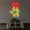 Keith Haring Neon Sign,Neon Sign, custom neon, led light, led neon light, led neon sign, home decor neon, wedding neon sign, party neon light , Business logo Neon Sign, cool lamp light, custom name neon sign, Custom Led Light, bedroom neon sign,