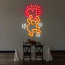 Keith Haring Neon Sign,Neon Sign, custom neon, led light, led neon light, led neon sign, home decor neon, wedding neon sign, party neon light , Business logo Neon Sign, cool lamp light, custom name neon sign, Custom Led Light, bedroom neon sign,