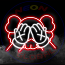 Hiding Kaws Neon Sign，Neon Sign, custom neon, led light, led neon light, led neon sign, home decor neon, wedding neon sign, party neon light , Business logo Neon Sign, cool lamp light, custom name neon sign, Custom Led Light, bedroom neon sign,