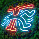 Keith Haring Out-Inside Neon Sign，Neon Sign, custom neon, led light, led neon light, led neon sign, home decor neon, wedding neon sign, party neon light , Business logo Neon Sign, cool lamp light, custom name neon sign, Custom Led Light, bedroom neon sign,