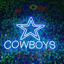 Cowboys Neon Sign,Neon Sign, custom neon , led light, led neon light, led neon sign, home decor art, wedding decor , party neon light , Business Neon Sign, cool lamp light, custom name neon sign, Custom Led Light