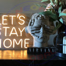 Let's Stay Home Neon Sign,Neon Sign, custom neon, led light, led neon light, led neon sign, home decor neon, wedding neon sign, party neon light , Business logo Neon Sign, cool lamp light, custom name neon sign, Custom Led Light, bedroom neon sign,