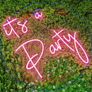 It's a Party Neon Sign，Neon Sign, custom neon, led light, led neon light, led neon sign, home decor neon, wedding neon sign, party neon light , Business logo Neon Sign, cool lamp light, custom name neon sign, Custom Led Light, bedroom neon sign,