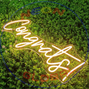 Congrats Neon Sign,Neon Sign, custom neon , led light, led neon light, led neon sign, home decor art, wedding decor , party neon light , Business Neon Sign, cool lamp light, custom name neon sign, Custom Led Light