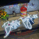 Better together Neon Sign,Neon Sign, custom neon , led light, led neon light, led neon sign, home decor art, wedding decor , party neon light , Business Neon Sign, cool lamp light, custom name neon sign, Custom Led Light