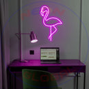 Flamingo Neon Sign,Neon Sign, custom neon, led light, led neon light, led neon sign, home decor neon, wedding neon sign, party neon light , Business logo Neon Sign, cool lamp light, custom name neon sign, Custom Led Light, bedroom neon sign,