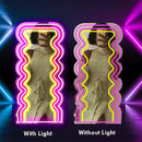 Wavy Mirror Neon Sign,Neon Sign, custom neon, led light, led neon light, led neon sign, home decor neon, wedding neon sign, party neon light , Business logo Neon Sign, cool lamp light, custom name neon sign, Custom Led Light, bedroom neon sign, 