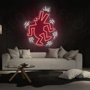 Keith Haring Dog Barking Neon Sign,Neon Sign, custom neon, led light, led neon light, led neon sign, home decor neon, wedding neon sign, party neon light , Business logo Neon Sign, cool lamp light, custom name neon sign, Custom Led Light, bedroom neon sign,