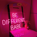 Be different Babe Neon Sign,Neon Sign, custom neon , led light, led neon light, led neon sign, home decor art, wedding decor , party neon light , Business Neon Sign, cool lamp light, custom name neon sign, Custom Led Light 