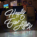 Happily Ever After Neon Sign,Neon Sign, custom neon, led light, led neon light, led neon sign, home decor neon, wedding neon sign, party neon light , Business logo Neon Sign, cool lamp light, custom name neon sign, Custom Led Light, bedroom neon sign,